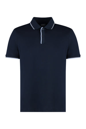 Cotton-piqué polo shirt-0